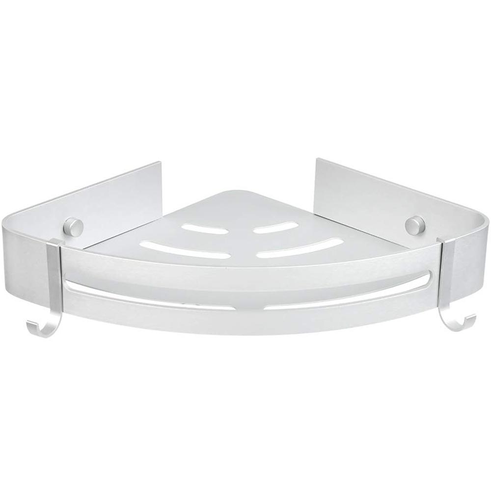 Skorter | Bathroom shelf space Aluminum Wall-mounted Triangle Shower Hook Storage Rack