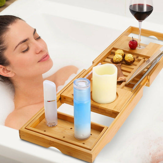 Skorter | Bathtub Caddy Tray Made of Bamboo