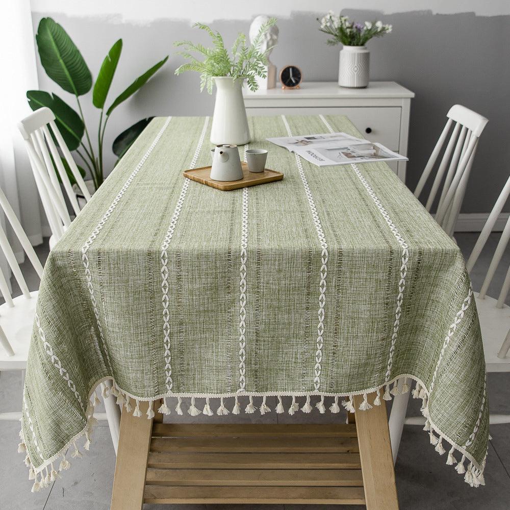 Skorter | Batillo Linen Tablecloth | Tablecloth, Indoor & Outdoor