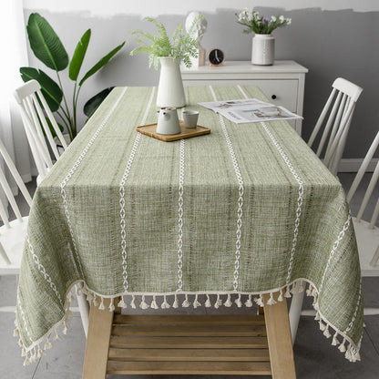 Skorter | Batillo Linen Tablecloth | Tablecloth, Indoor & Outdoor
