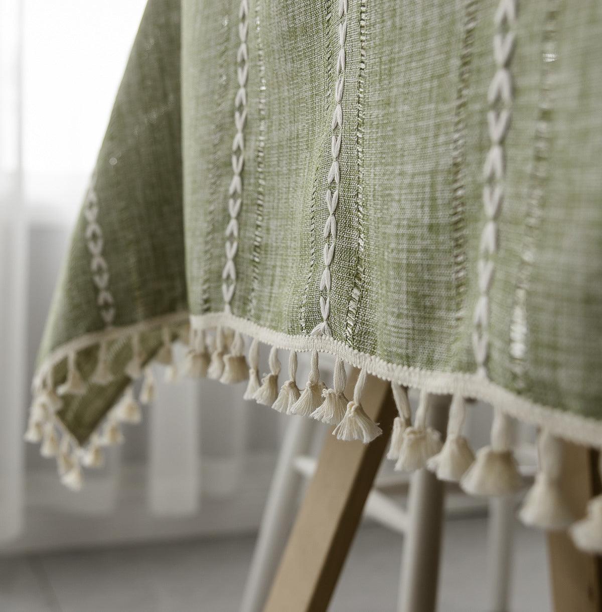 Skorter | Batillo Linen Tablecloth | Tablecloth, Indoor & Outdoor