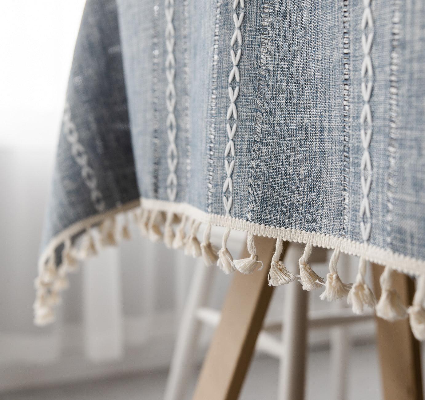 Skorter | Batillo Linen Tablecloth | Tablecloth, Indoor & Outdoor