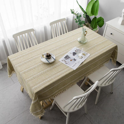 Skorter | Batillo Linen Tablecloth | Tablecloth, Indoor & Outdoor