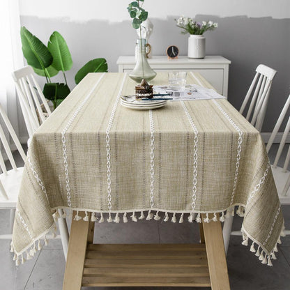 Skorter | Batillo Linen Tablecloth | Tablecloth, Indoor & Outdoor