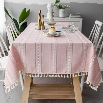 Skorter | Batillo Linen Tablecloth | Tablecloth, Indoor & Outdoor
