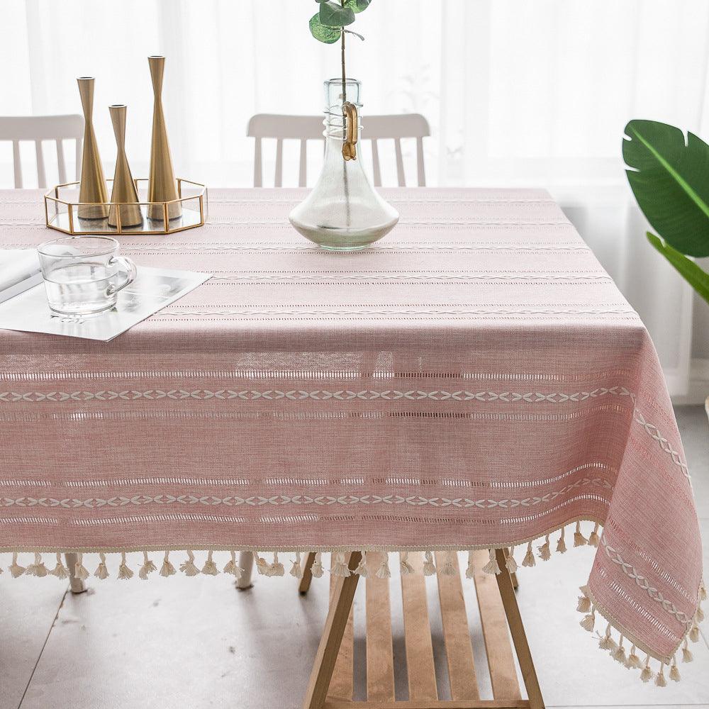Skorter | Batillo Linen Tablecloth | Tablecloth, Indoor & Outdoor