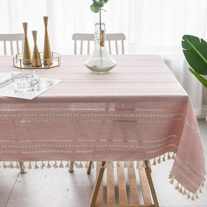 Skorter | Batillo Linen Tablecloth | Tablecloth, Indoor & Outdoor
