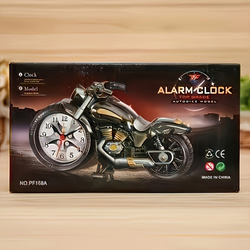 Skorter | MotoClock - Cartoon Motorcycle Alarm Clock with Swiss Quartz Movement