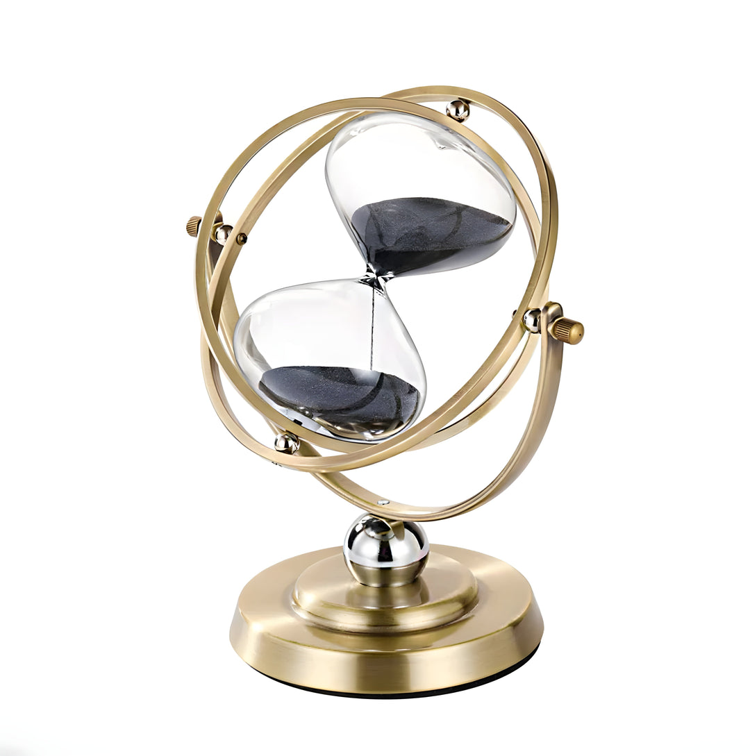 Skorter | GracefulTime Clock – Luxury Hourglass with Elegant Gold Frame & Timeless Design