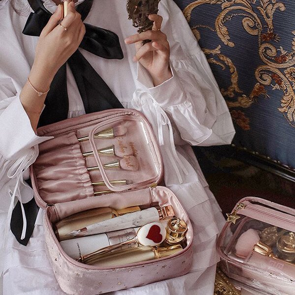 Skorter | Large capacity velvet cosmetic bag + wash bag