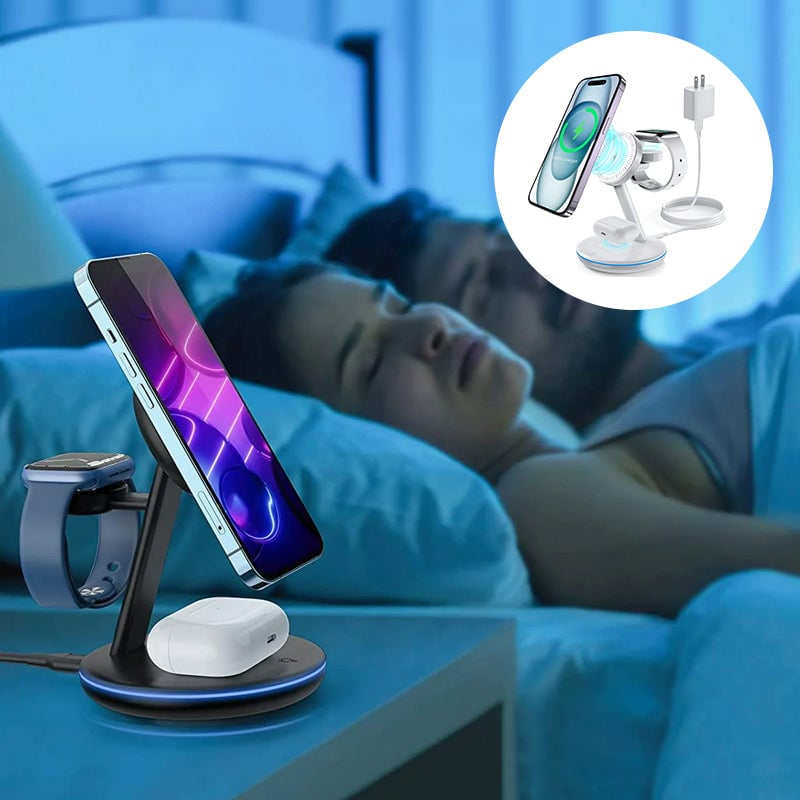 Skorter | Folding magnetic 3-in-1 wireless charger