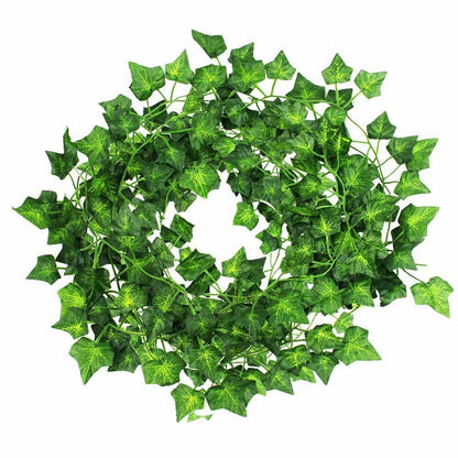 Skorter | Artificial ivy leaves Plants Fake Hanging Garland Plants Wine House Flower Decoration -