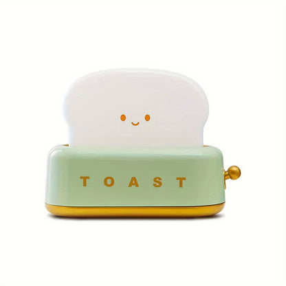 Skorter | LumiToast - Sweet USB Rechargeable LED Toaster Table Lamp, 3000K Warm Light