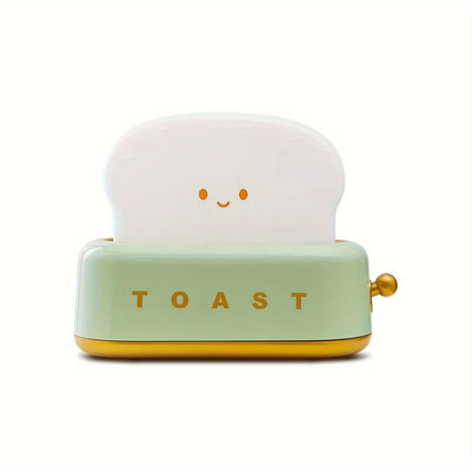 Skorter | LumiToast - Sweet USB Rechargeable LED Toaster Table Lamp, 3000K Warm Light