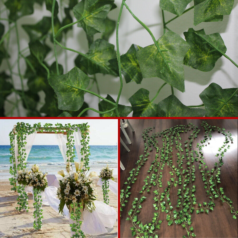 Skorter | Artificial ivy leaves Plants Fake Hanging Garland Plants Wine House Flower Decoration -