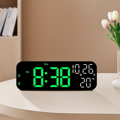 Skorter | DeskTime - Digital USB Desk Clock with Date and Temperature Display