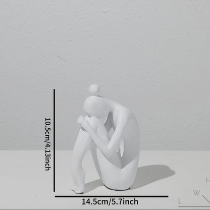 Skorter | AbstractSculpt - Modern Figure Bookends for Home & Office