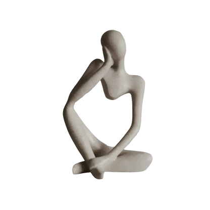 Skorter | Abstract Thinker Resin Sculpture – Home Decor