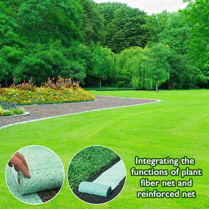 Skorter | Biodegradable Netted Grass Seed Mat | All-in-One Growth System for Quick Germination in Sun, Shade & Slopes
