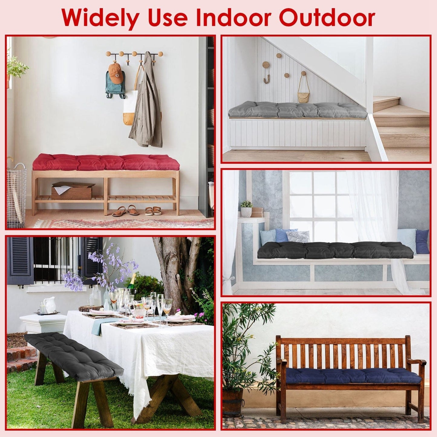 Skorter | Bench cushions for indoor and outdoor furniture, non-slip