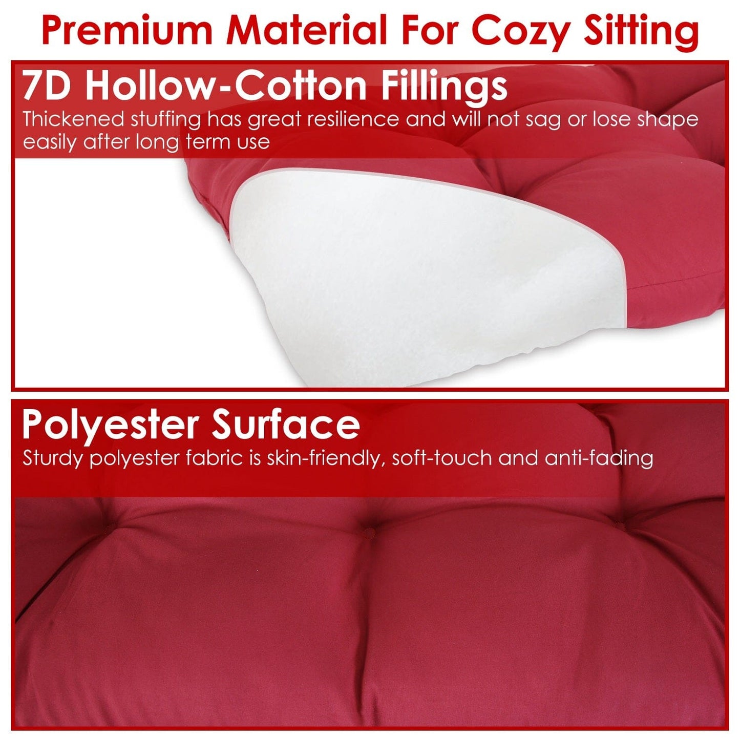 Skorter | Bench seat cushion for indoor outdoor furniture, non-slip