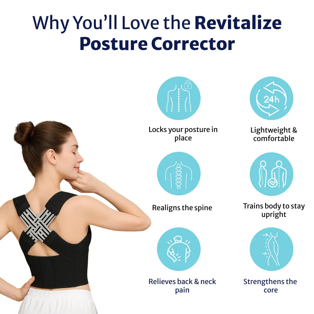 Skorter | Back Posture Corrector | Adjustable, Breathable Design for Men & Women to Improve Posture and Reduce Back Pain