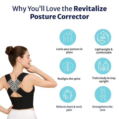Skorter | Back Posture Corrector | Adjustable, Breathable Design for Men & Women to Improve Posture and Reduce Back Pain