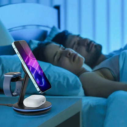 Skorter | Folding magnetic 3-in-1 wireless charger