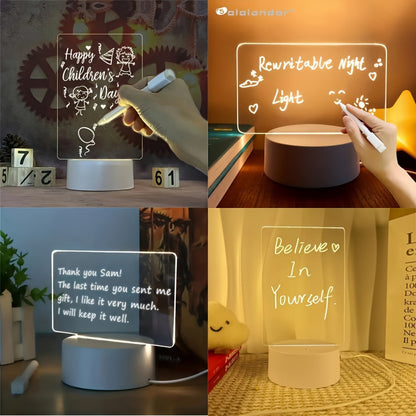 Skorter | LumiBoard - Modern LED Message Board Table Lamp with Pen