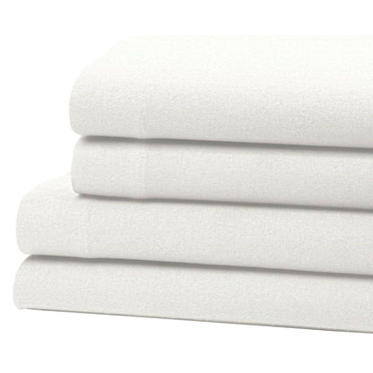 Skorter | Bibb Home 100% Cotton Solid Flannel Bedding Set