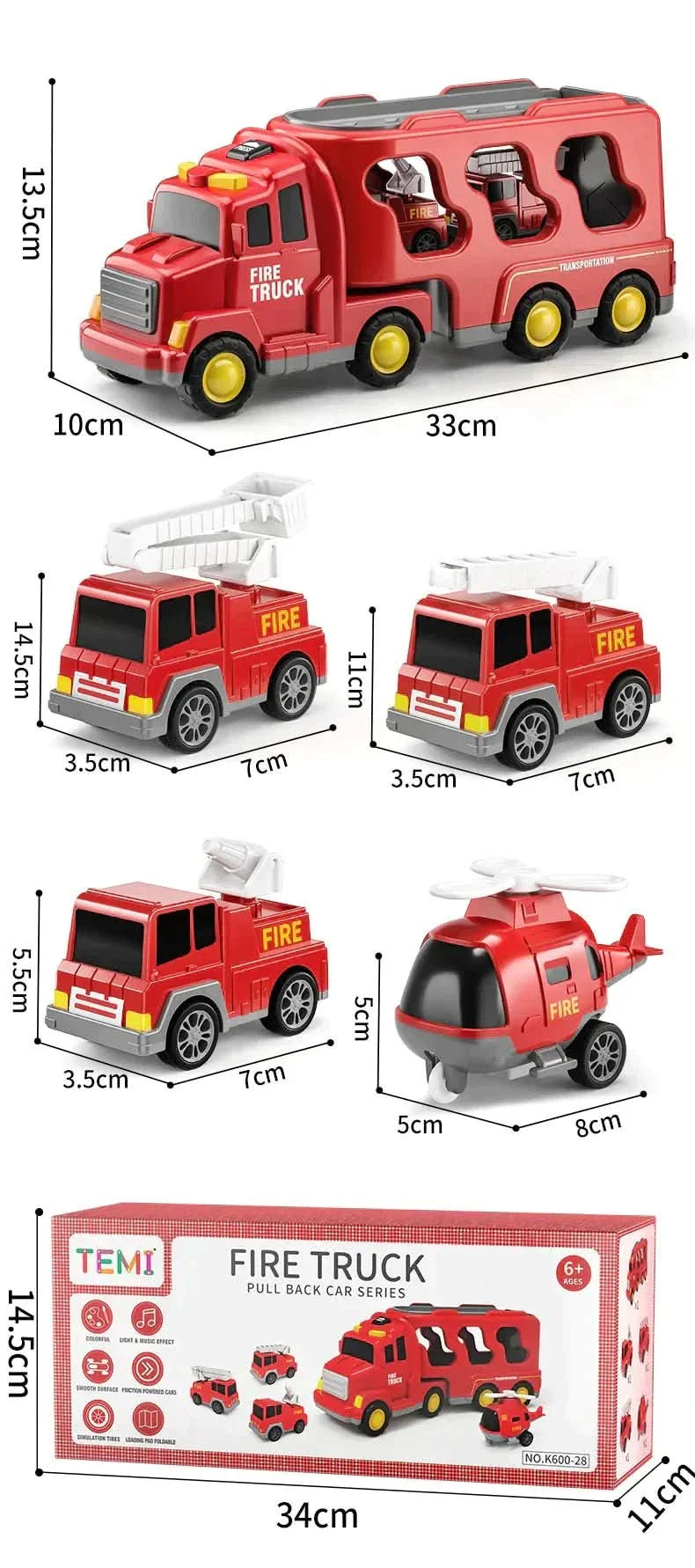 Skorter | Bigtrucks | Children's truck set incl. 6 free extra vehicles!