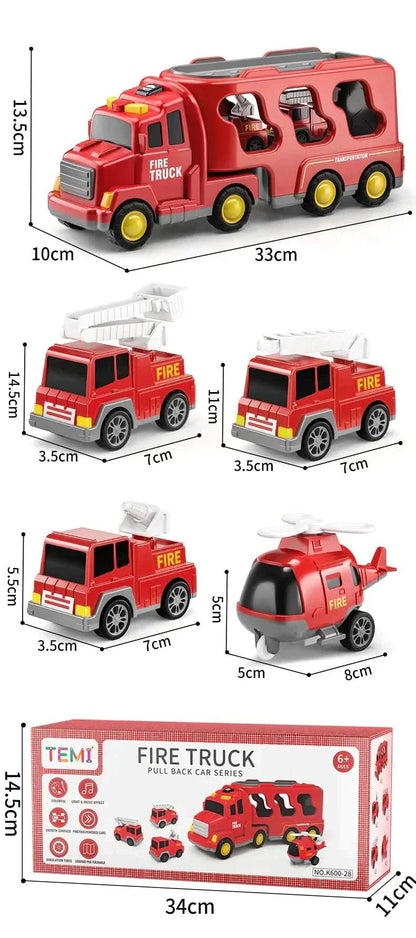 Skorter | Bigtrucks | Children's truck set incl. 6 free extra vehicles!