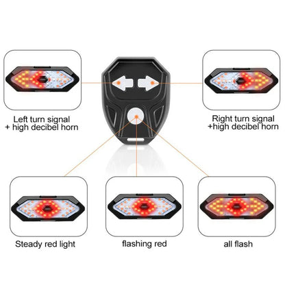 Skorter | BikeGuard Light – Rechargeable bicycle rear light with remote control & 32 LEDs for maximum safety