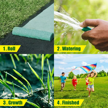 Skorter | Biodegradable Netted Grass Seed Mat | All-in-One Growth System for Quick Germination in Sun, Shade & Slopes