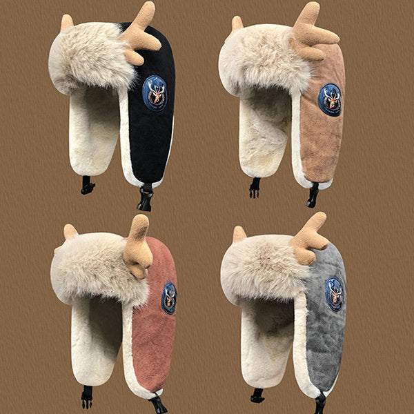 Skorter | Deer Antler Winter Earflap Hat