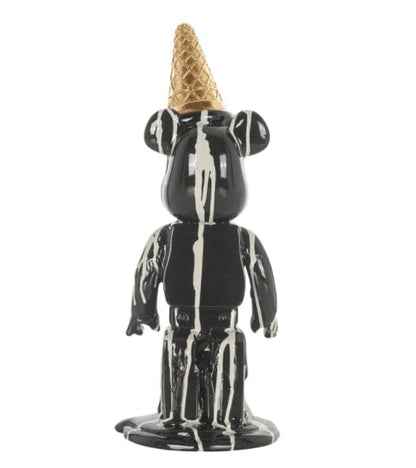 Skorter | Black ice cream cone drip bear ornament