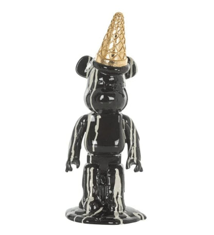 Skorter | Black ice cream cone drip bear ornament
