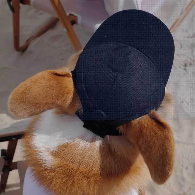 Skorter | Adjustable Dog Sun Hat - Cute Ear-Out Summer Baseball Cap