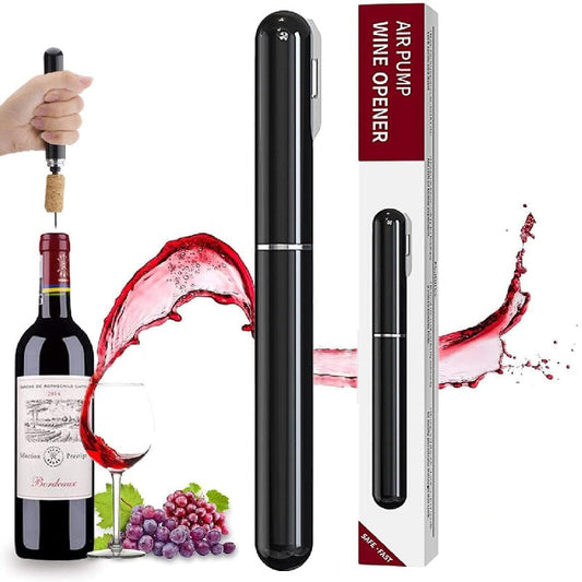 skorter | 2-In-1 Air Pressure Pump Wine Bottle Opener With Foil Cutter