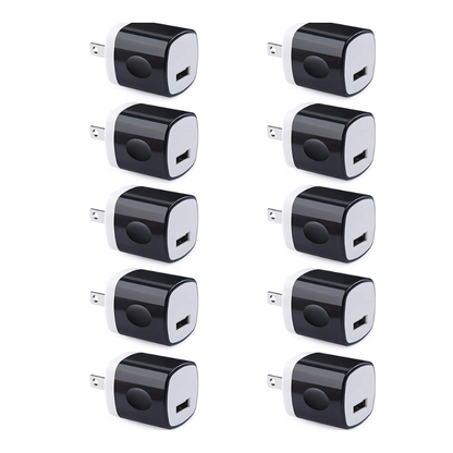 Skorter | 10 Pack USB Plug Charging Cube Block