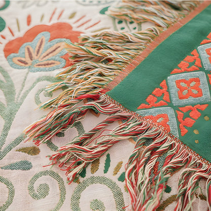 Skorter | Autumn Leaf Boho Reversible Blanket