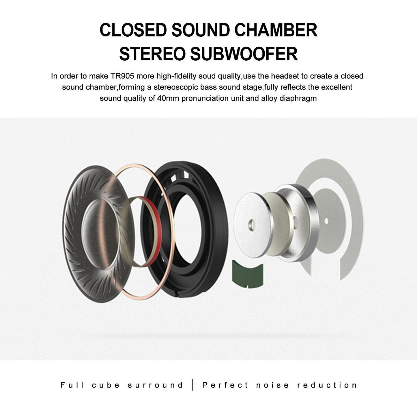 Skorter | Bluetooth Headset Wireless Hi-Fi Stereo Foldable Headphones