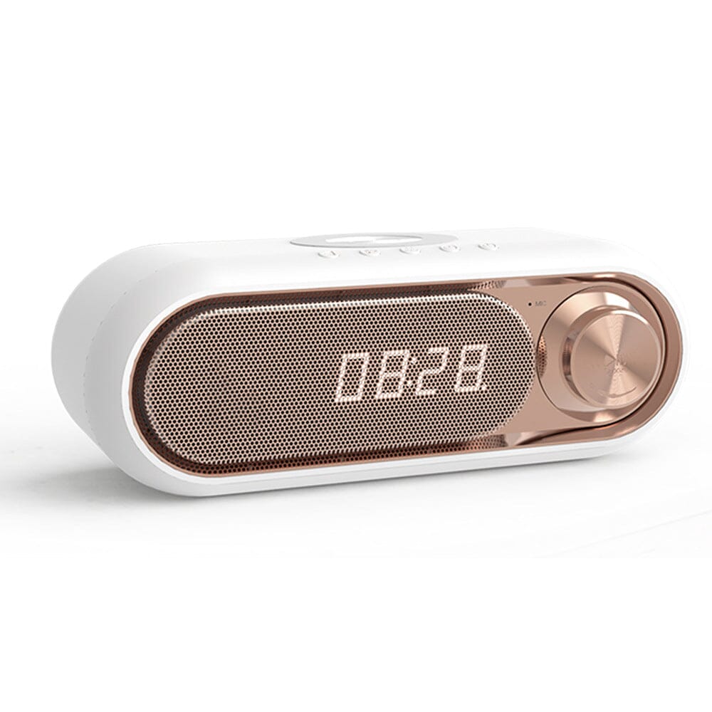 Skorter | Bluetooth speaker Wireless Charger with Alarm Clock