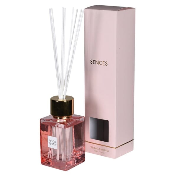 Skorter | Blush Rose Fragrant Pink & Gold Large Reed Diffuser - 500ml