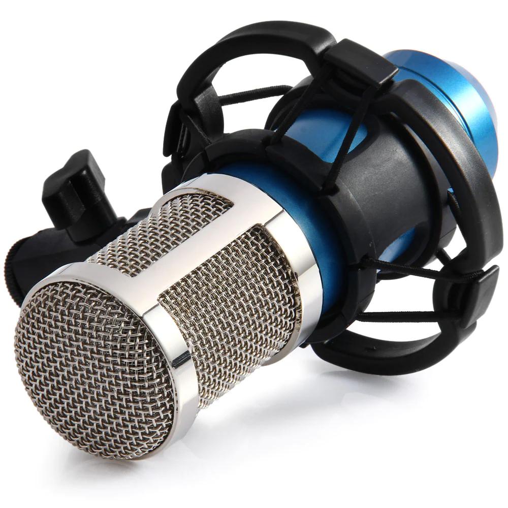 Skorter | BM-800 Condenser Recording Microphone with Shock Mount for Radio Transmission
