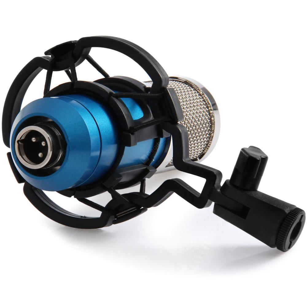 Skorter | BM-800 Condenser Recording Microphone with Shock Mount for Radio Transmission