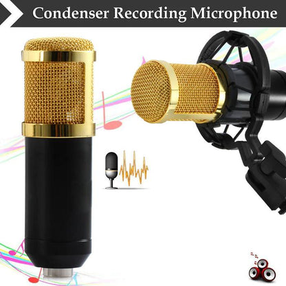 Skorter | BM-800 Condenser Recording Microphone with Shock Mount for Radio Transmission