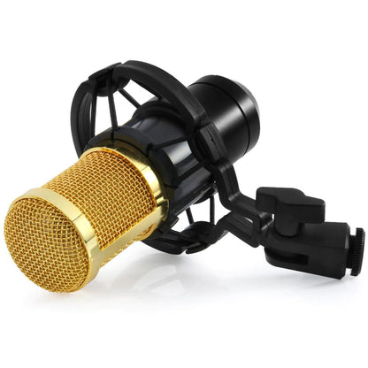 Skorter | BM-800 Condenser Recording Microphone with Shock Mount for Radio Transmission