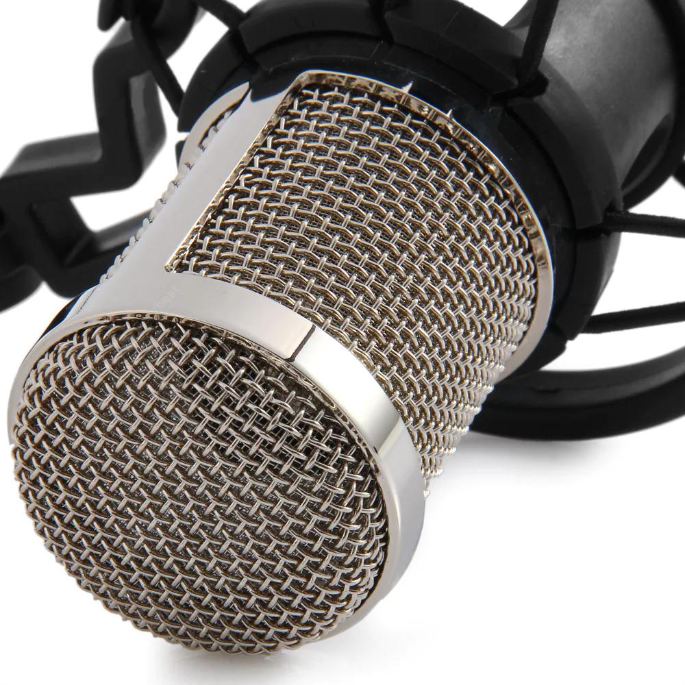 Skorter | BM-800 Condenser Recording Microphone with Shock Mount for Radio Transmission