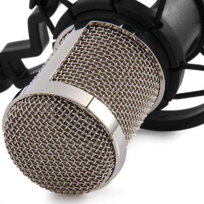 Skorter | BM-800 Condenser Recording Microphone with Shock Mount for Radio Transmission
